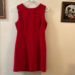 Elegant Red Sleeveless Dress